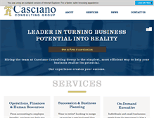 Tablet Screenshot of cascianocg.com